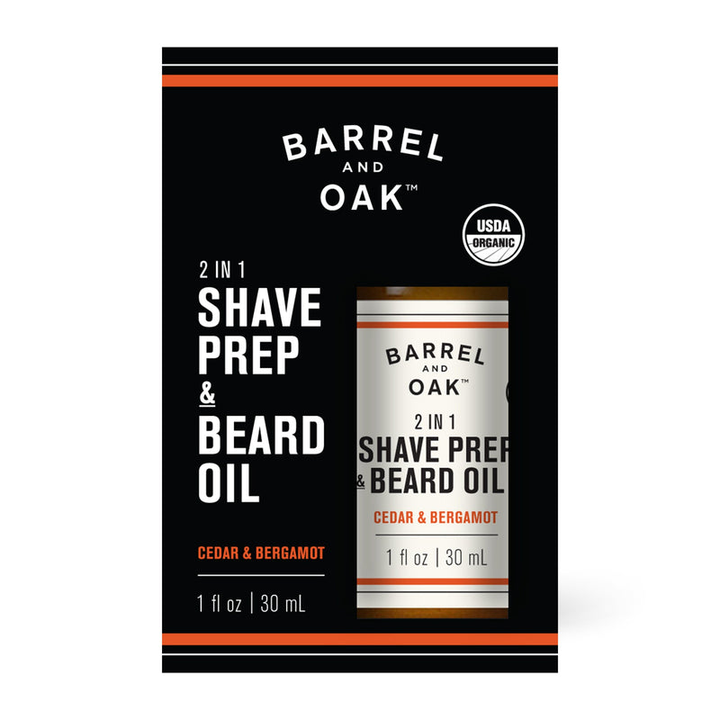 Cedar & Bergamot 2 in 1 Shave Prep & Beard Oil