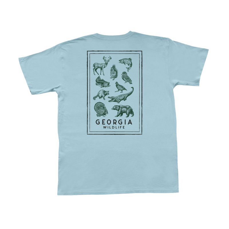 Georgia Wildlife T-Shirt- Chambray