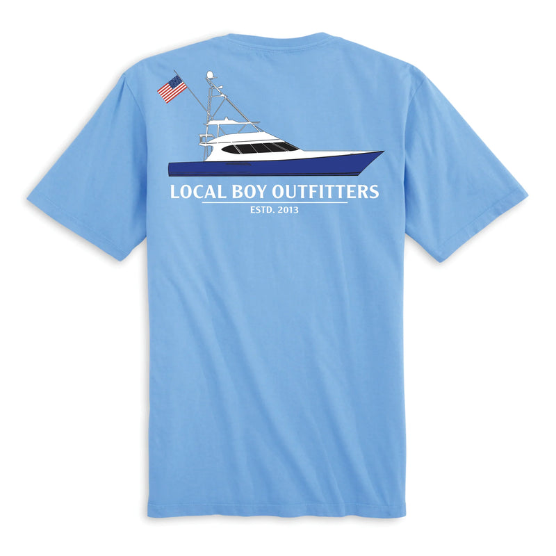 Yacht Club T-Shirt- Washed Denim