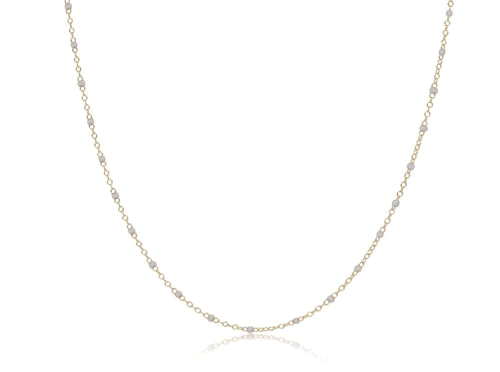 15" Choker Simplicity Chain Gold- 2.5mm Pearl