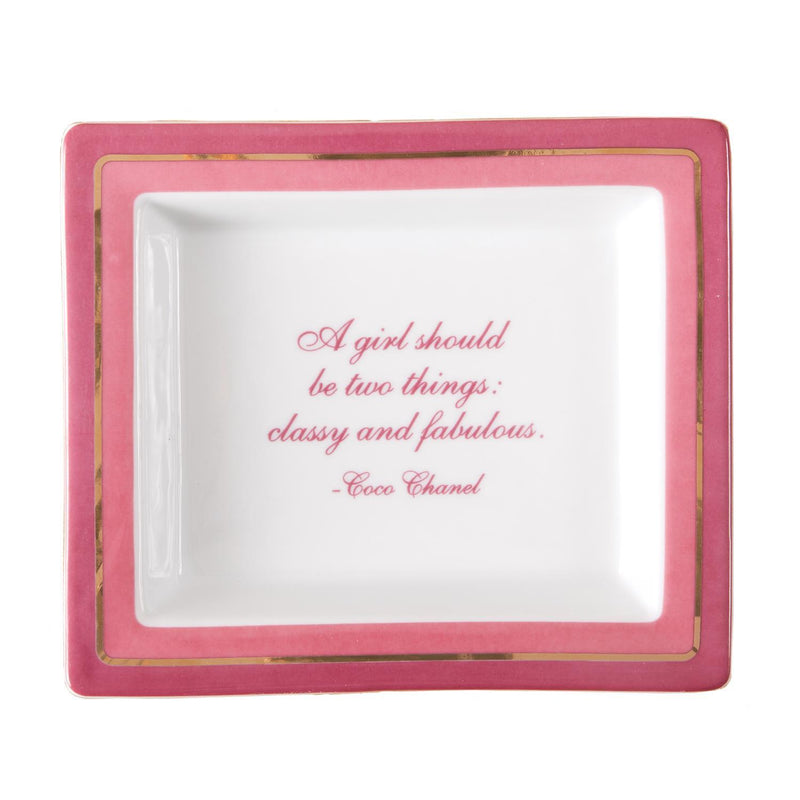 A Girl Should Be Classy and Fabulous Tray in Gift Box