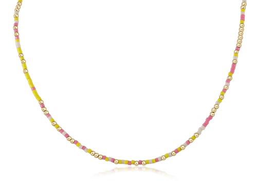 Hope Unwritten Choker Necklace - Pink Lemonade