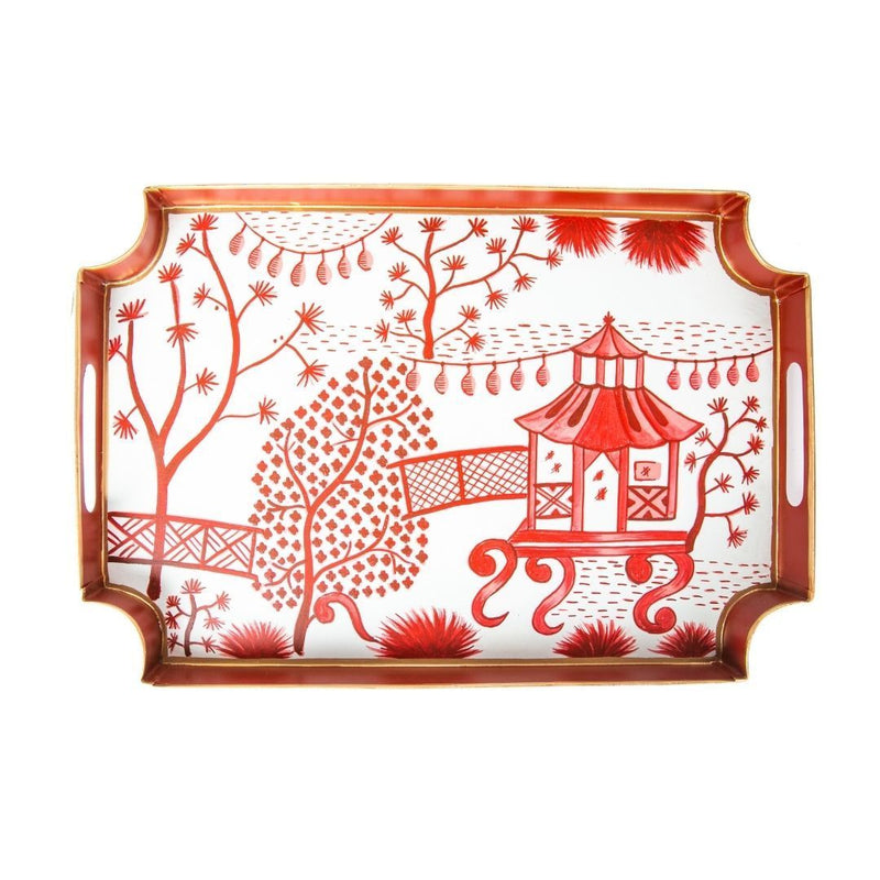 Garden Party Jaye Tray Red