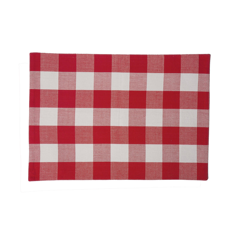 Red & White Placemats- Set of 4