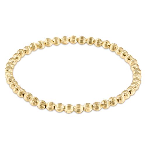 EXTENDS Dignity Gold 4mm Beaded Bracelet