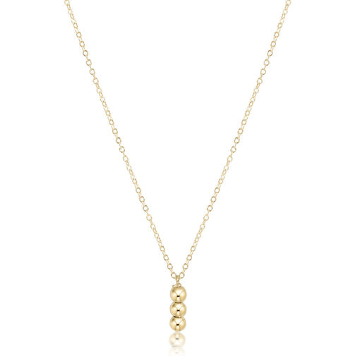 16" Necklace Gold- Joy Gold Charm