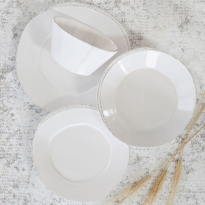Lastra Four-Piece Place Setting, White