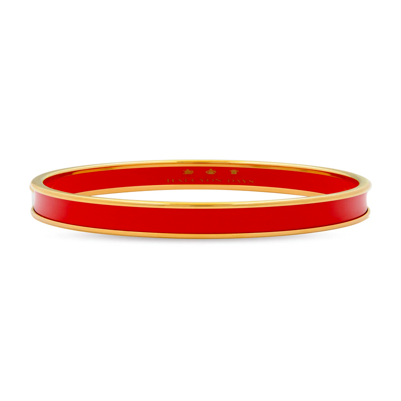 6mm Red & Gold Bangle Bracelet