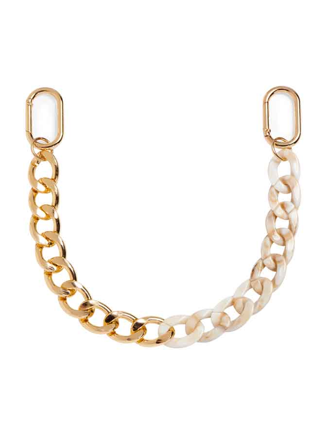 Chain Bag Charm, Ivory