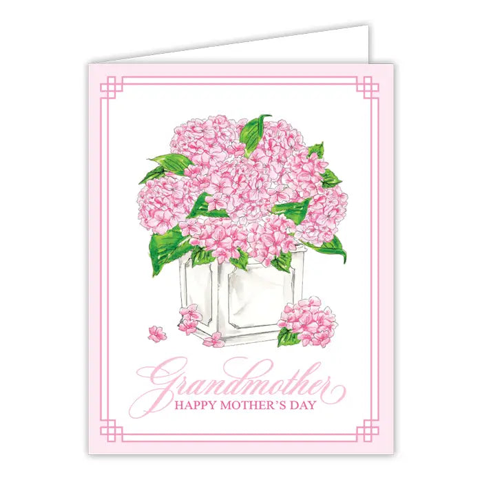 Grandmother Pink Hydrangea Greeting Card