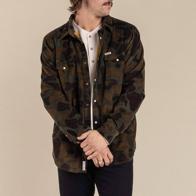 Desperado Shacket: Woodland Camo / X-Large