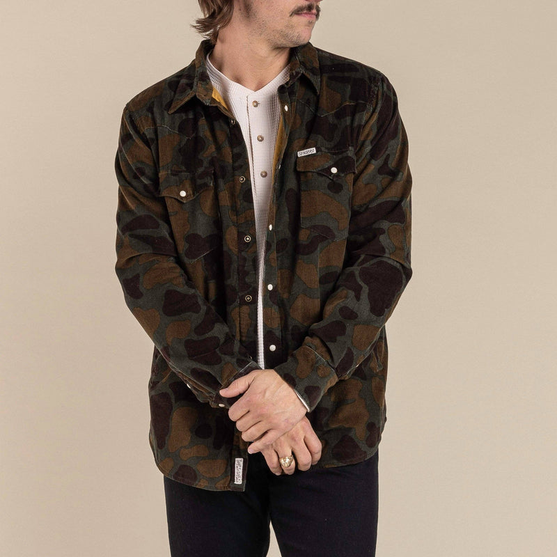 Desperado Shacket: Woodland Camo / X-Large