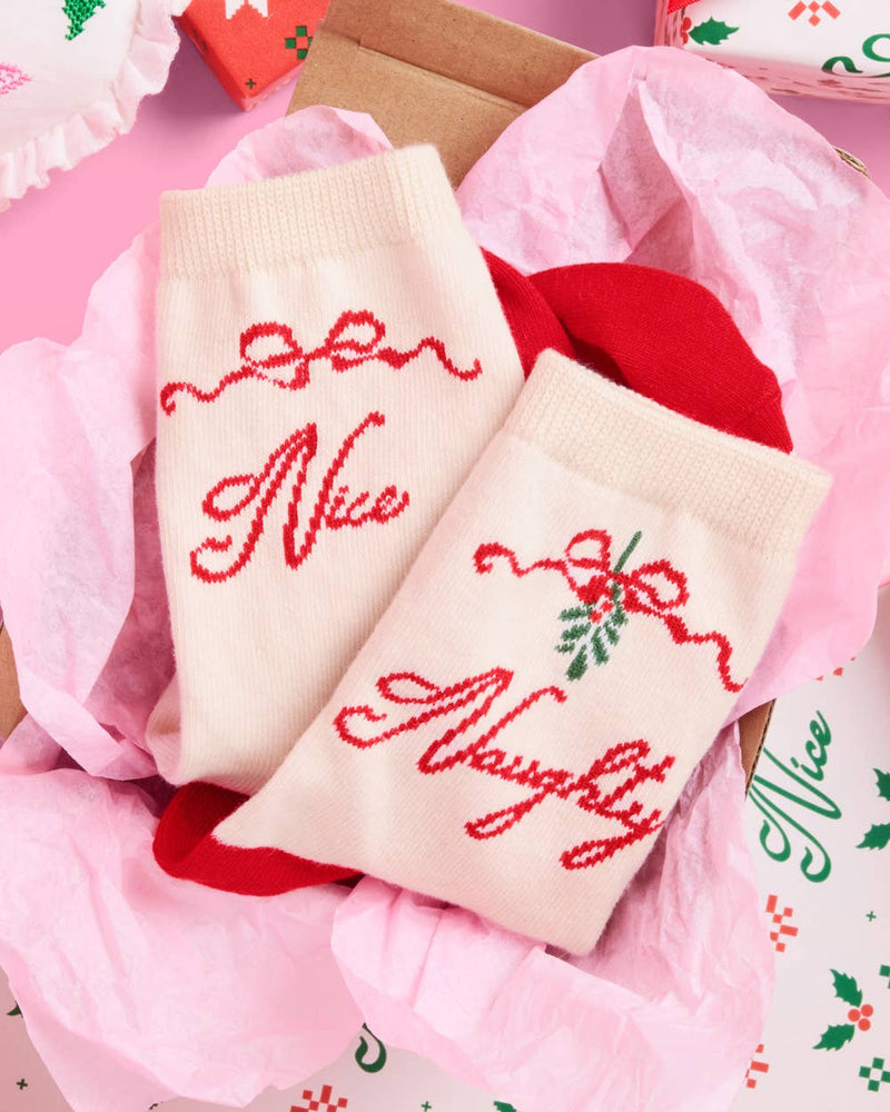 Naughty & Nice Knit Socks