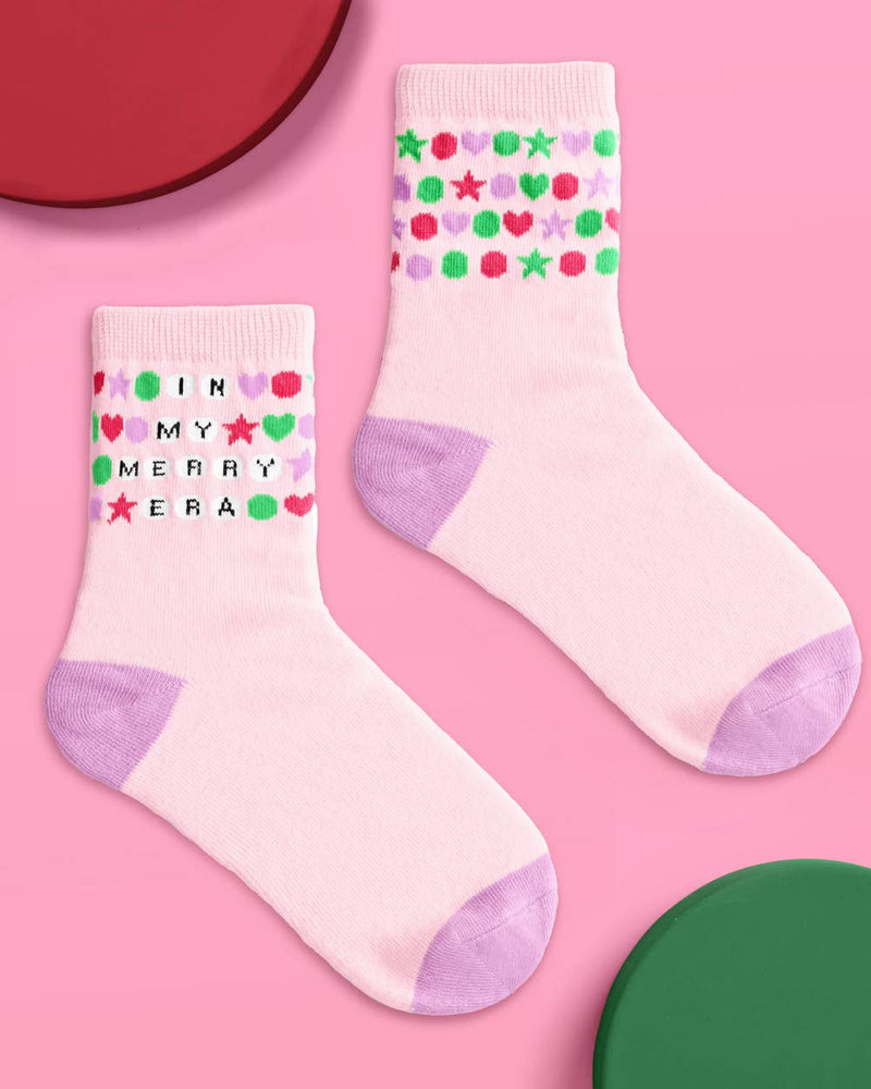 Merry Era Swiftie Knit Tube Socks
