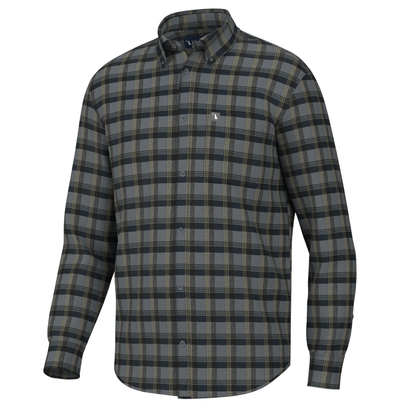 Shaffer Stretch Flannel- Blue/Charcoal/Sage