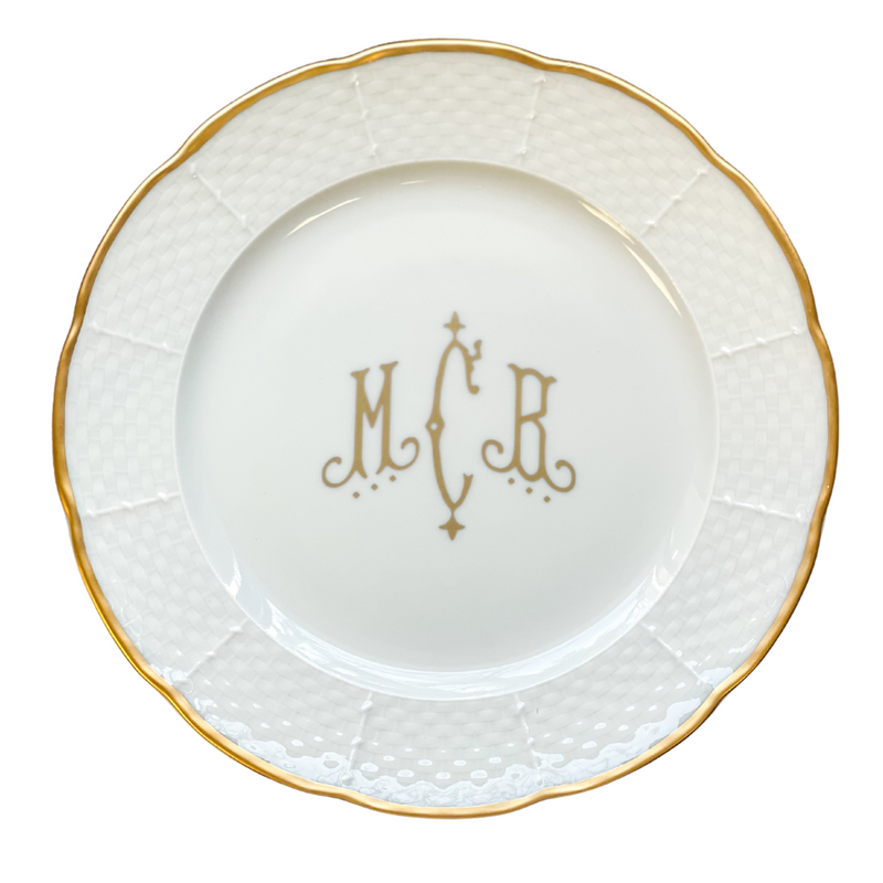 Maddie Fortner, Monogrammed Salad Plate