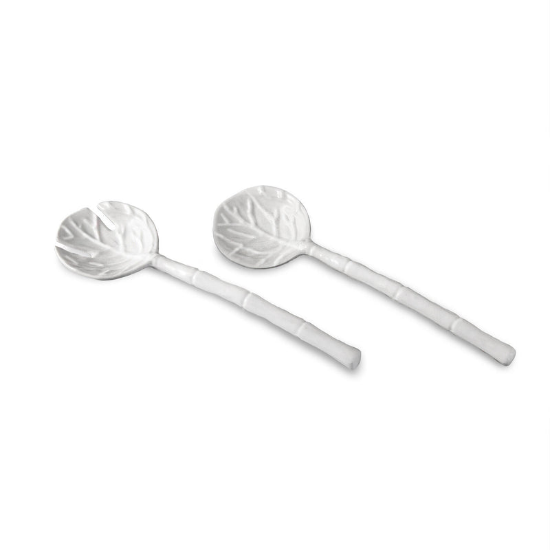 VIDA Lettuce Large Salad Servers- White