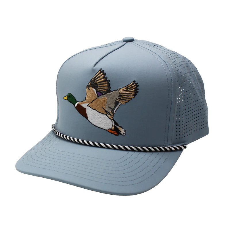 Mallard Perf Rope Hat- Light Blue