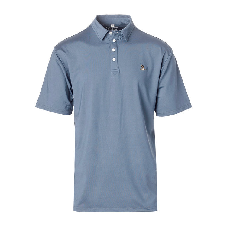 Roost Solid Polo, Blue