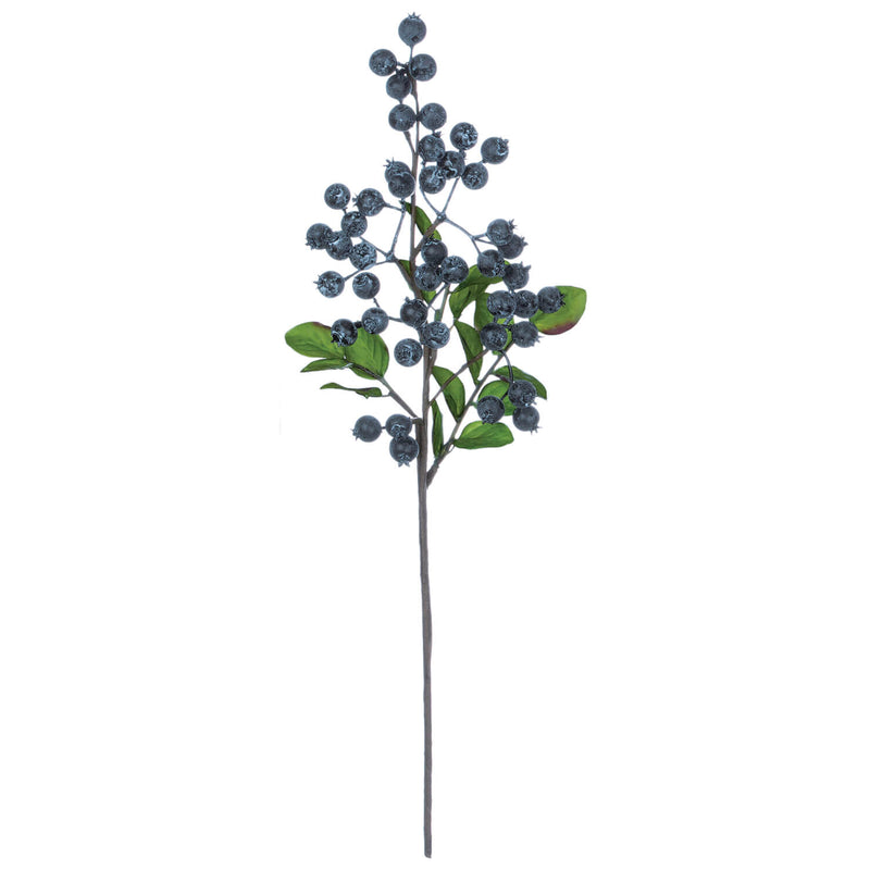 Berry with Leaves Pick- Blue