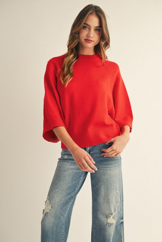 Drop Shoulder Soft & Comfy Sweater Top