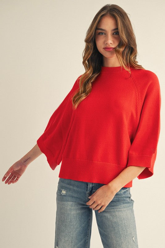 Drop Shoulder Soft & Comfy Sweater Top