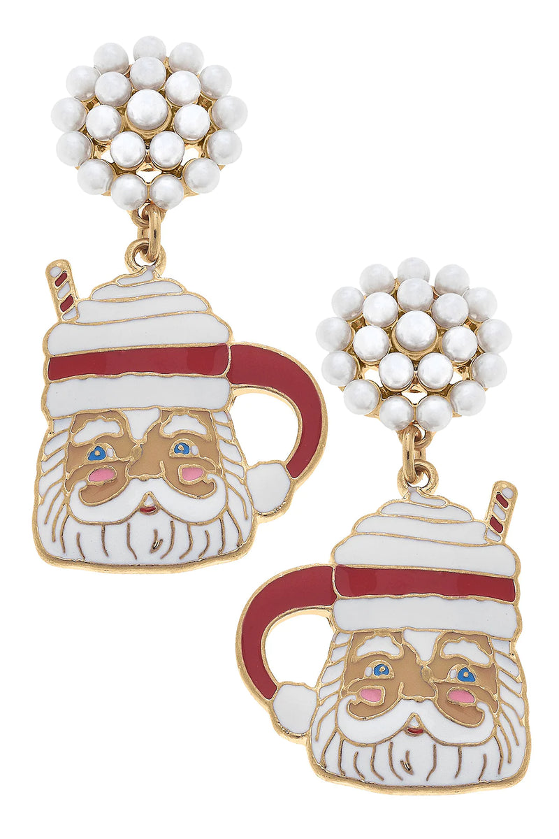 Santa Mug Earrings