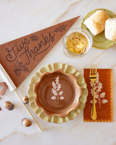 'Give Thanks' Felt Pennant