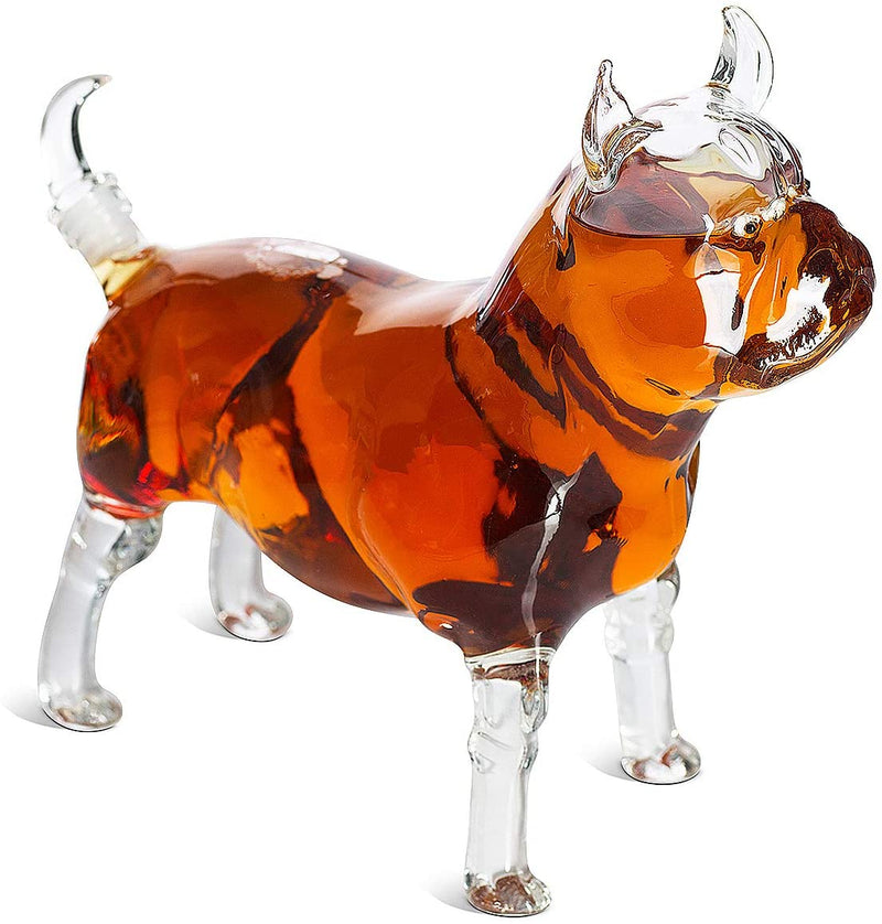 French Bull Dog - Pug Animal Whiskey and Wine Decanter