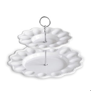 Vida Alegria Two Tiered Egg Server