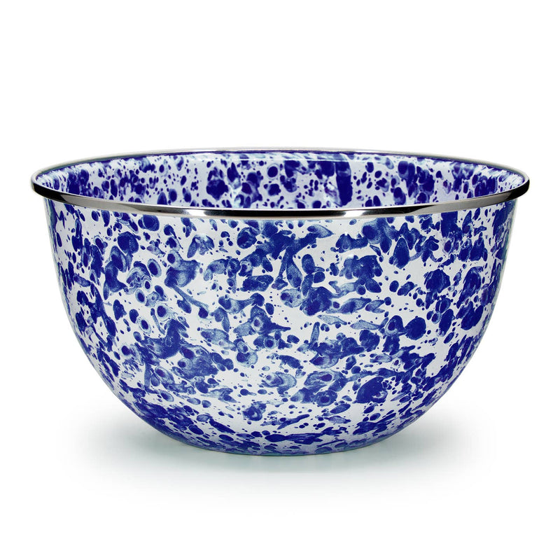 Cobalt Swirl Large Salad Bowl