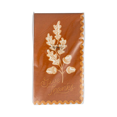 Acorns Give Thanks Dinner Napkin