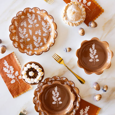 Acorns Give Thanks Dinner Napkin