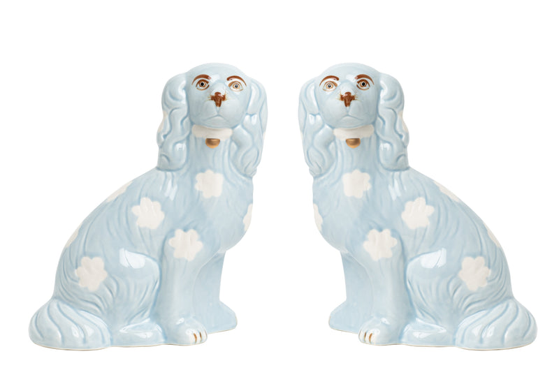 Pale Blue Staffordshire Dogs