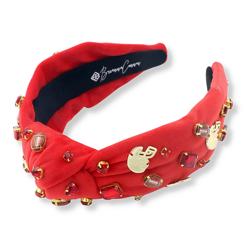 Fan Gear Football Headband- Red