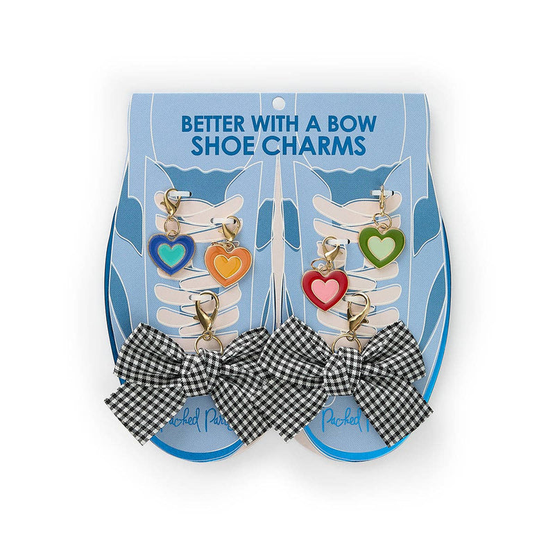 Better with a Bow Shoe Charm Set, Blue