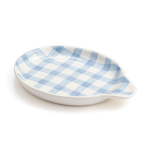 Blue Plaid Spoon Rest