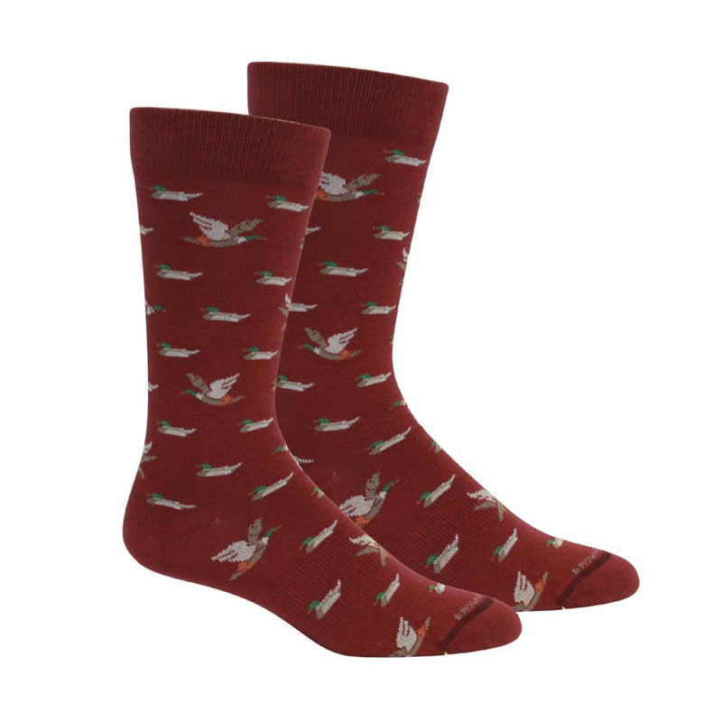 Belhaven (Ducks) Socks - Tibetan Red