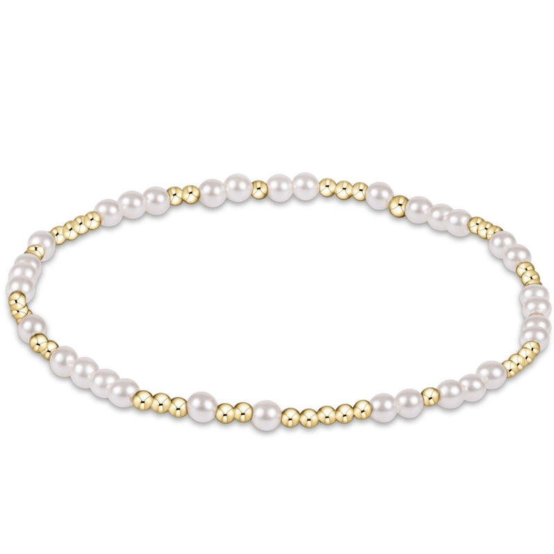 EXTENDS Hope Unwritten 3mm Bead Bracelet - Pearl