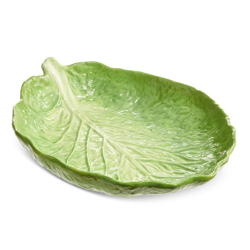 14" Green Cabbage Tray