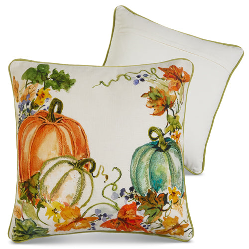 Pumpkins On Vine Pillow