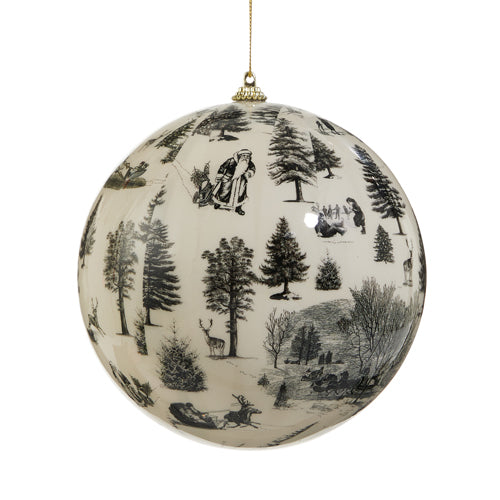 Through the Woods Ball Ornament, 6"