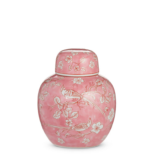 Pink Round Ginger Jar