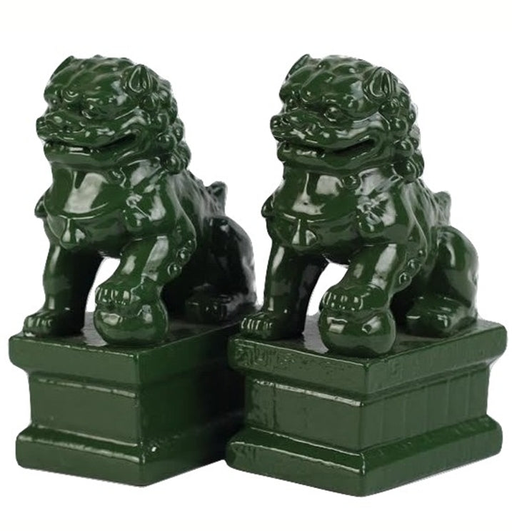 Mini Moss Green Foo Dogs