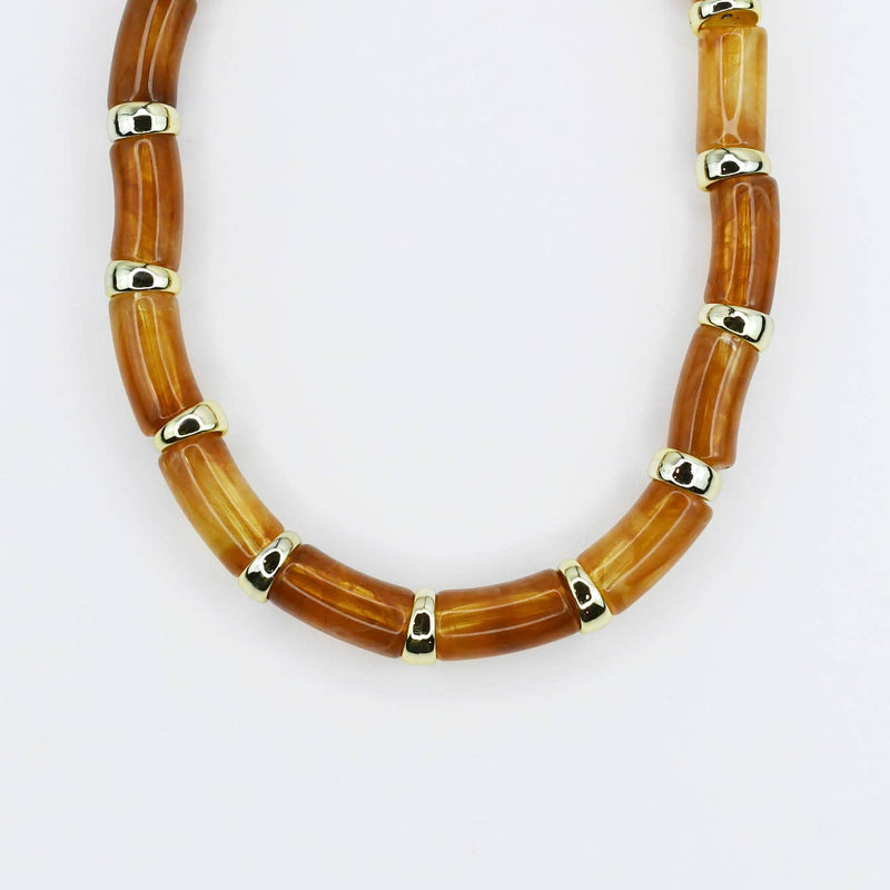 No Doubt About It Chunky Necklace: Brown