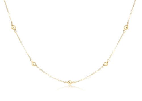 15" Choker Simplicity Chain Gold- Classic 4mm Gold