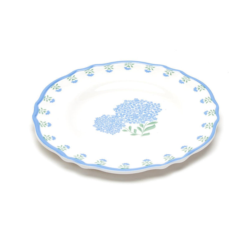 Hydrangea Salad/Dessert Plate- Melamine