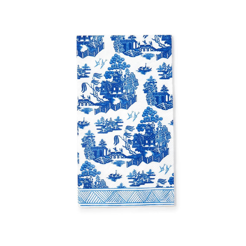 Blue Willow 3-Ply Paper Guest Napkin