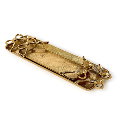 Gold Bow Tray, Two Sizes