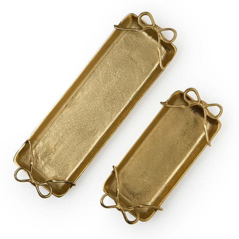 Gold Bow Tray, Two Sizes